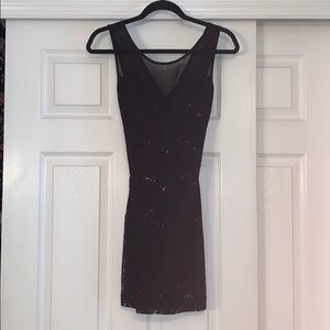 Black sparkly lace dress